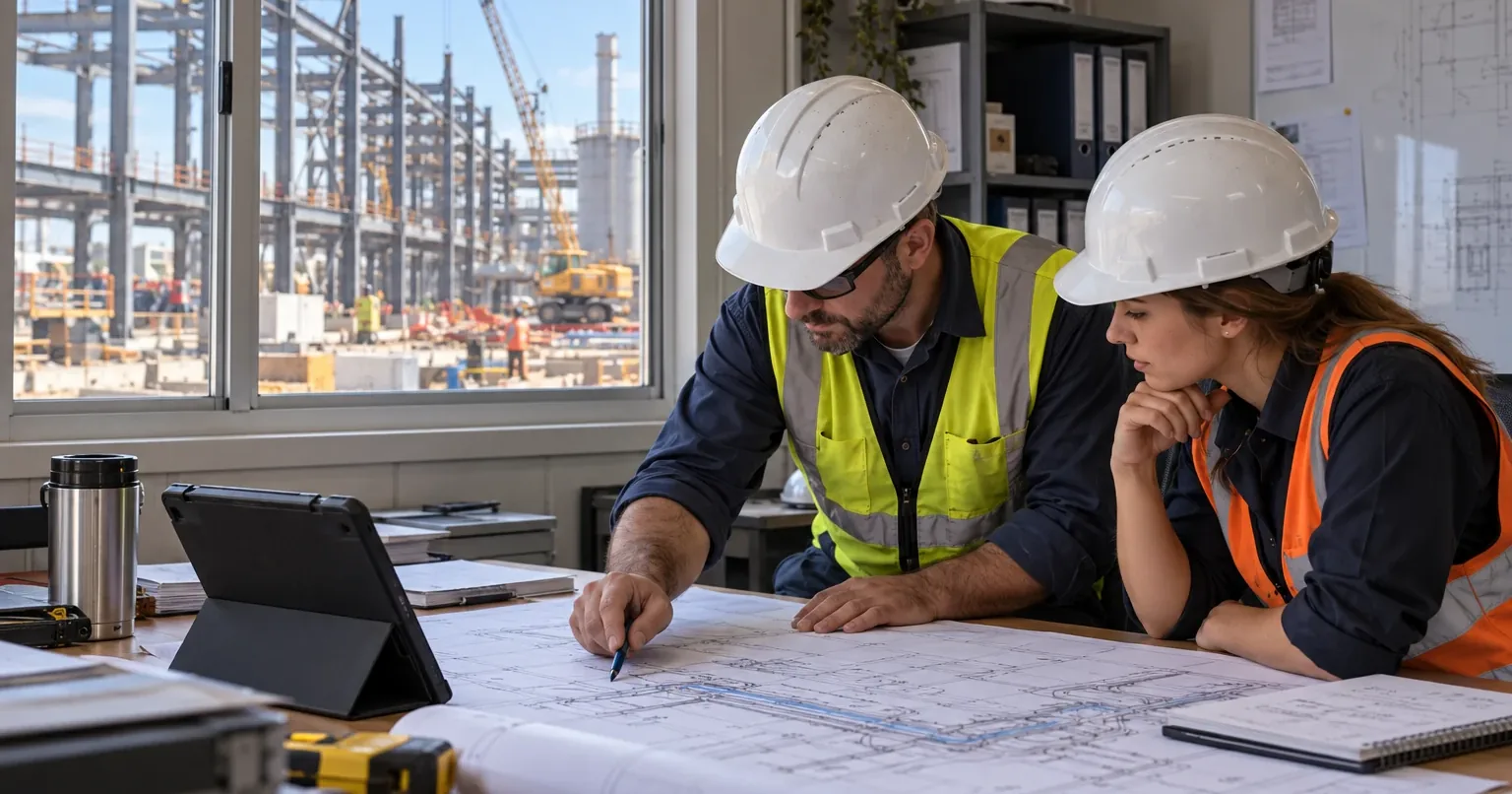 Illustration for Connecting the construction site and the office