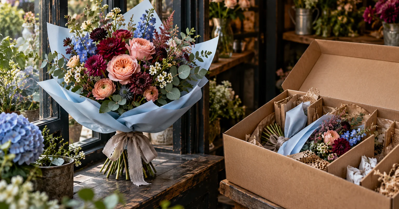 Illustration for Flower catalog or online flower shop: which to choose