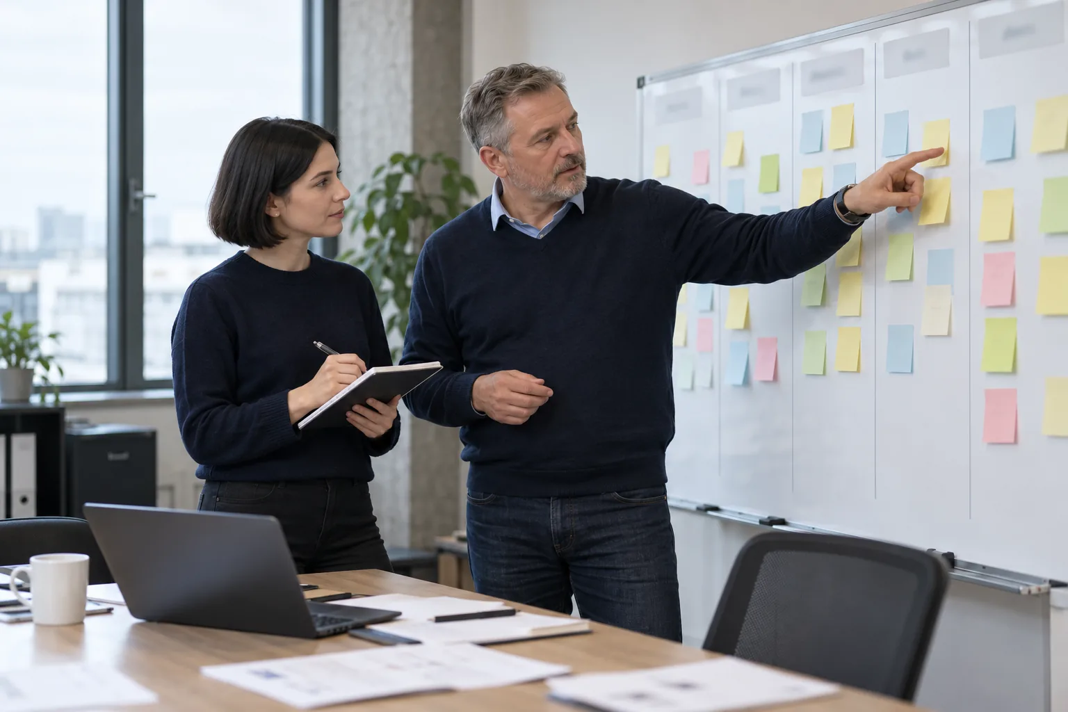 A process owner and a developer go through the route of a request