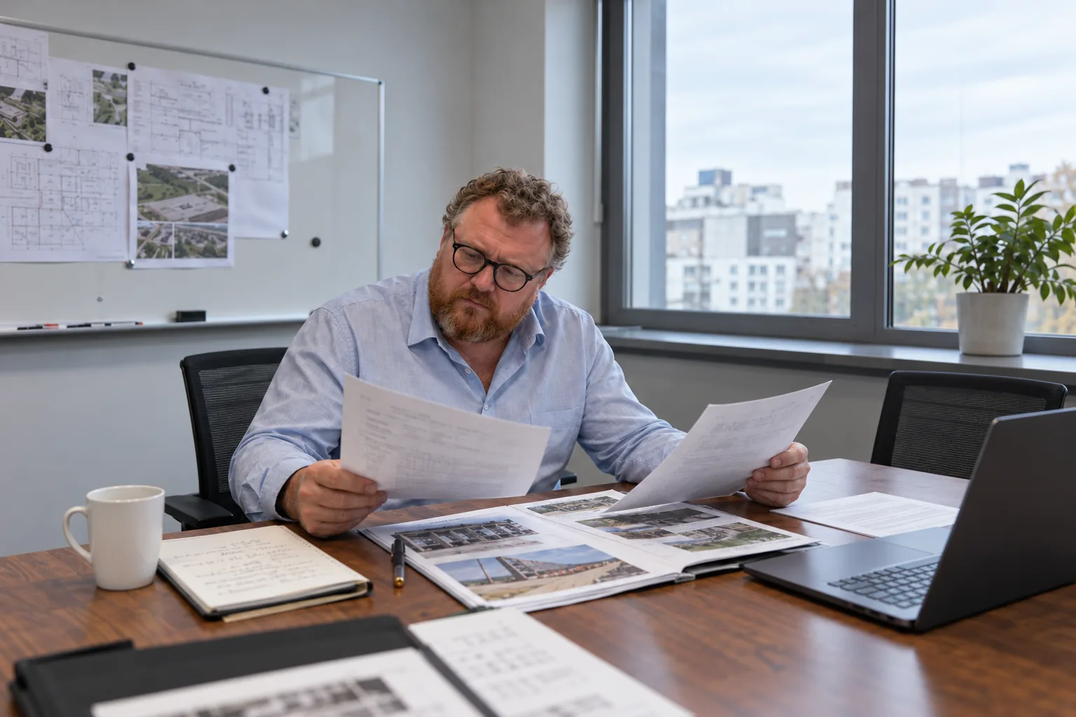 A procurement manager compares proposals from two contractors