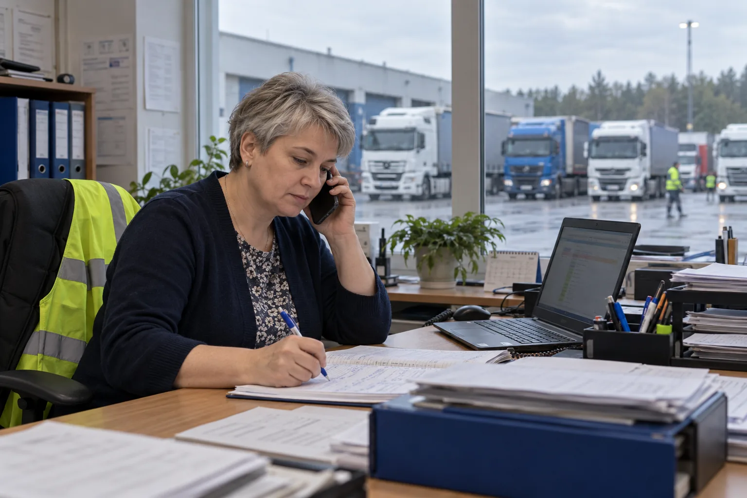 Editorial illustration: Freight Request Register: email, messages, and spreadsheets in one place